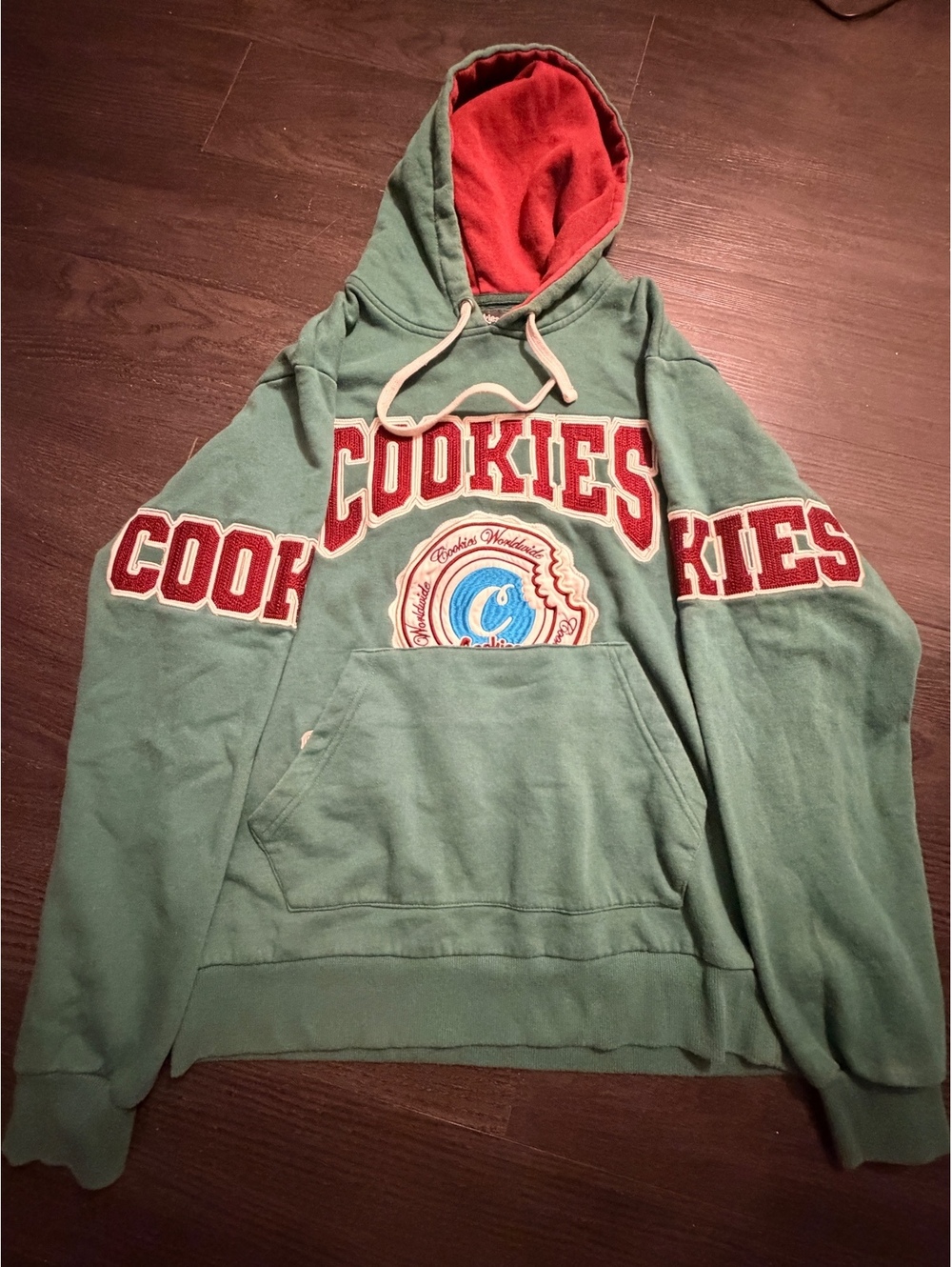 Cookies SF Worldwide International Green Hoodie Size L
